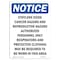 Signmission Safety Sign, OSHA Notice, 7" Height, Ethylene Oxide Cancer Hazard And Sign, Portrait OS-NS-D-57-V-12181 - alternate 1